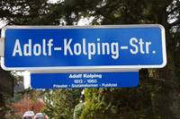 Straßenschild Adolf-Kolping-Str.