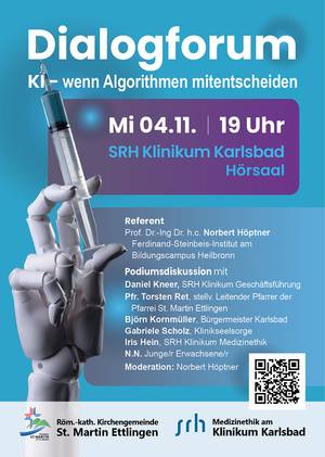 Roboterhand mit Spritze