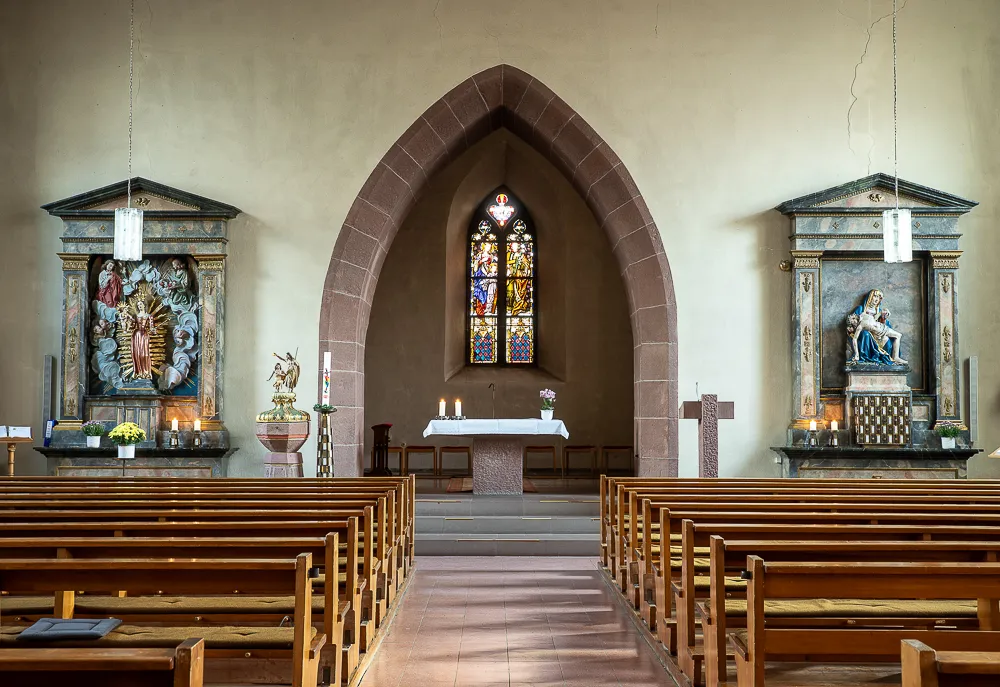 Innenansicht von St. Georg in Völkersbach
